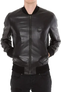 Dolce & Gabbana Leather Bomber Jacket - Black 9 Dolce & Gabbana Leather Bomber Jacket - Black -Cheap Vestureo Store 3741d38e5ec9871267876cbded4e1aa6
