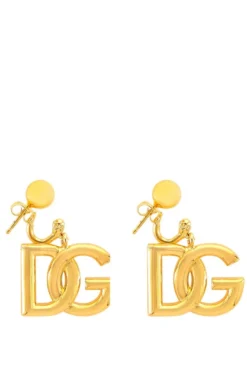 Dolce & Gabbana Interlocking Logo Earrings - Gold