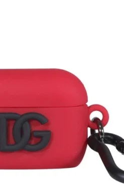 ( New Season ) Dolce & Gabbana Logo Print Airpods Pro Case - Red