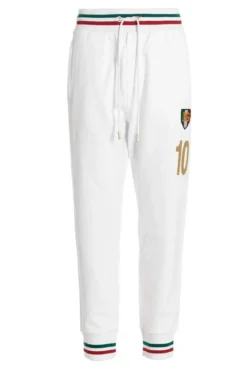 ( New Season ) Dolce & Gabbana Drawstring Track Pants - White
