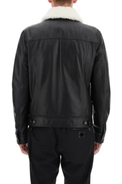 Dolce & Gabbana Buttoned Detailed Biker Jacket - Black -Cheap Vestureo Store 3888fc9f7d1df3d650fd5b61d1eaa704