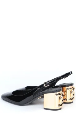 Dolce & Gabbana DG Block Heel Slingback Pumps - Black 7 Dolce & Gabbana DG Block Heel Slingback Pumps - Black -Cheap Vestureo Store 38b244f9bc694803a90d2d48776e7bb7