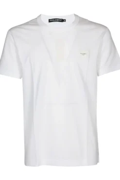 Dolce & Gabbana Logo Patch T-Shirt - White