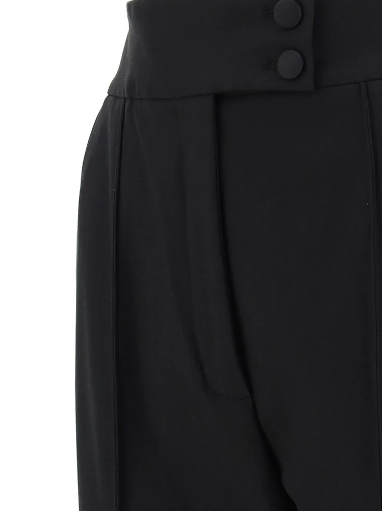 Dolce & Gabbana Slit Detailed High Waist Pants - Black 3 Dolce & Gabbana Slit Detailed High Waist Pants - Black - Image 3