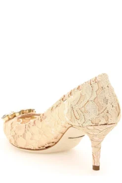 ( New Season ) Dolce & Gabbana Taormina Lace Embellished Pumps - Beige -Cheap Vestureo Store 3ae3b2f87676ab17c1511729ec3f73a9