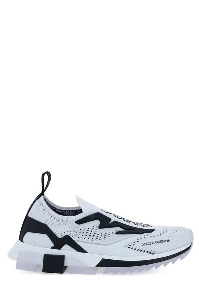 ( New Season ) Dolce & Gabbana Sorrento Slip-On Sneakers - White 1 ( New Season ) Dolce & Gabbana Sorrento Slip-On Sneakers - White