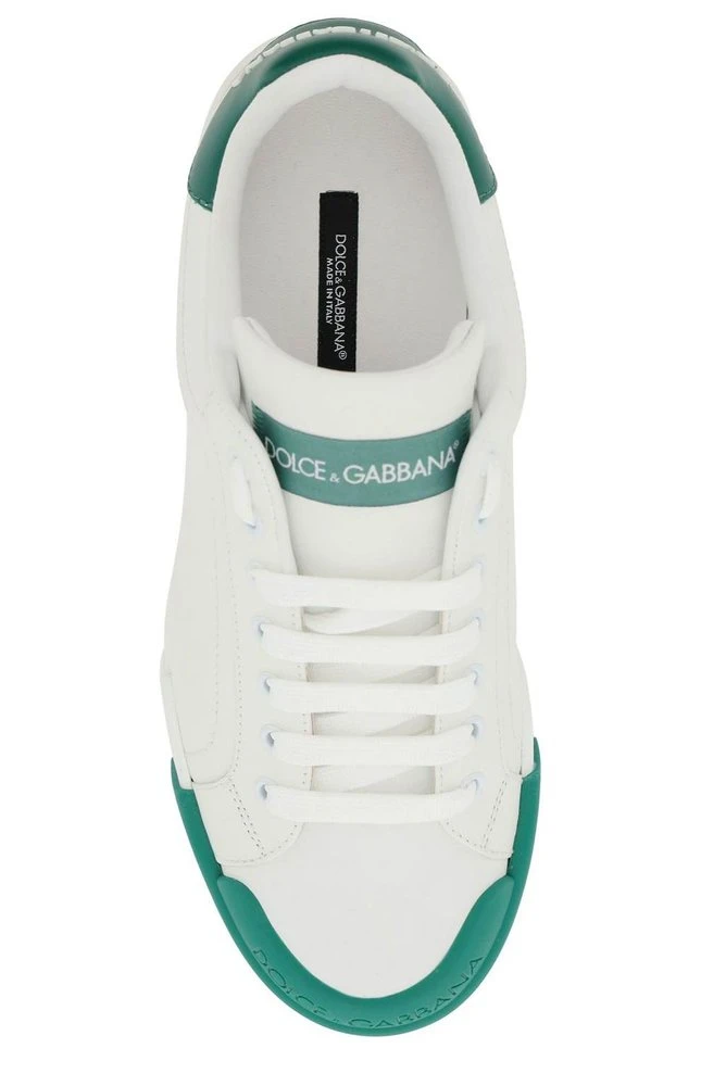 Dolce & Gabbana Portofino Lace-Up Sneakers - White 4 Dolce & Gabbana Portofino Lace-Up Sneakers - White - Image 4