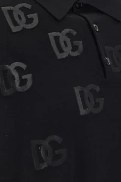 ( New Season ) Dolce & Gabbana Logo Embroidered Buttoned Polo Shirt - Black 5 ( New Season ) Dolce & Gabbana Logo Embroidered Buttoned Polo Shirt - Black -Cheap Vestureo Store 3bf1f40110bcd6099ad73963a92cdde5