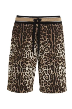 Dolce & Gabbana Leopard Printed Shorts - Multi