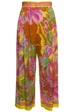 ( New Season ) Dolce & Gabbana Flora Print Cropped Culottes - Multi
