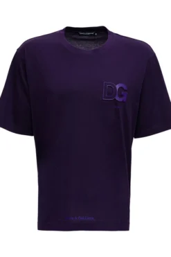 Dolce & Gabbana Logo Detailed T-Shirt - Navy