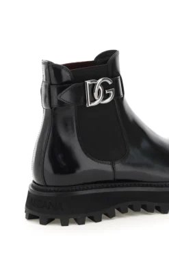 Dolce & Gabbana DG Logo Boots - Black -Cheap Vestureo Store 3d20ab312ef9f03bd579eab38ee07f71