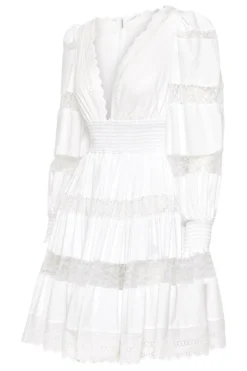( New Season ) Dolce & Gabbana Lace Detailed Poplin Mini Dress - White 5 ( New Season ) Dolce & Gabbana Lace Detailed Poplin Mini Dress - White -Cheap Vestureo Store 3d993ce096f9576f24536e9df72ac760