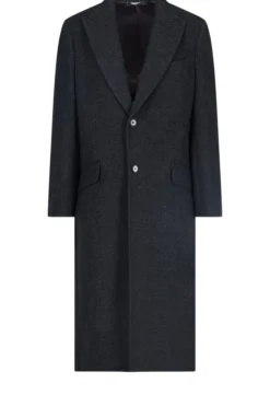 Dolce & Gabbana Single-Breasted Mid-Length Coat - Grey