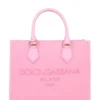 ( New Season ) Dolce & Gabbana Logo Embroidered Tote Bag - Pink