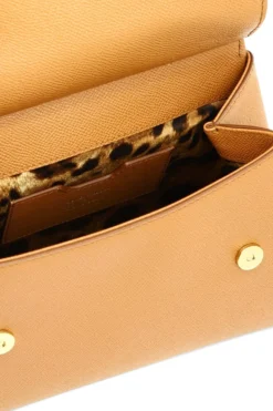 ( New Season ) Dolce & Gabbana Sicily Small Tote Bag - Brown -Cheap Vestureo Store 3e45d782dae30ae616c333443eba46f8