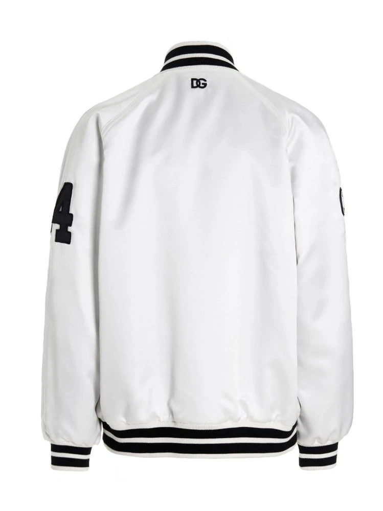 ( New Season ) Dolce & Gabbana Logo Printed Two-Toned Baseball Jacket - Multi 2 ( New Season ) Dolce & Gabbana Logo Printed Two-Toned Baseball Jacket - Multi - Image 2