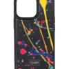 ( New Season ) Dolce & Gabbana Iphone Splash Paint 13 Pro Case - Black