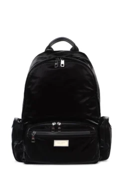 Dolce & Gabbana Sicilia DNA Logo Tag Backpack - Black