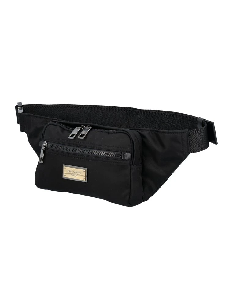 ( New Season ) Dolce & Gabbana Logo Plaque Belt Bag - Black 3 ( New Season ) Dolce & Gabbana Logo Plaque Belt Bag - Black - Image 3