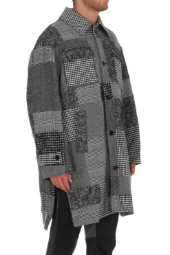 Dolce & Gabbana Patchwork Buttoned Coat - Multi -Cheap Vestureo Store 4025109627f58e083e06755fe71b711e