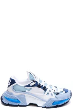 ( New Season ) Dolce & Gabbana Panelled Lace-Up Sneakers - Multi