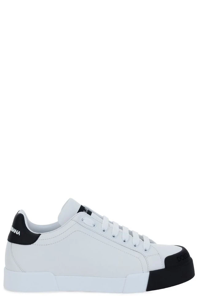 Dolce & Gabbana Portofino Lace-Up Sneakers - White 1 Dolce & Gabbana Portofino Lace-Up Sneakers - White