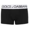 ( New Season ) Dolce & Gabbana Logo Waistband Briefs - Black