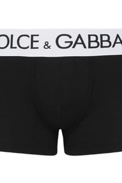 ( New Season ) Dolce & Gabbana Logo Waistband Briefs - Black