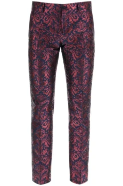 ( New Season ) Dolce & Gabbana Allover Pattern Straight Leg Pants - Multi