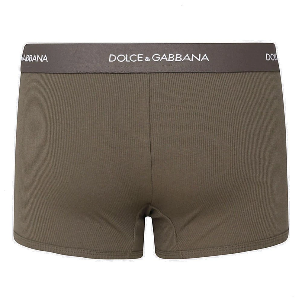 ( New Season ) Dolce & Gabbana Underwear Logo Boxers - Brown 2 ( New Season ) Dolce & Gabbana Underwear Logo Boxers - Brown - Image 2
