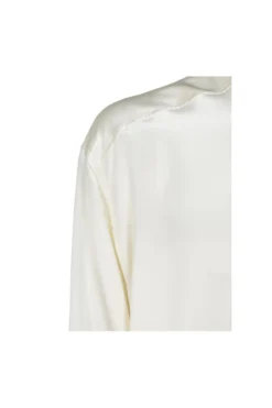 ( New Season ) Dolce & Gabbana Long-Sleeve Satin Shirt - White -Cheap Vestureo Store 4242c51a65d20ed459781514f4e53091