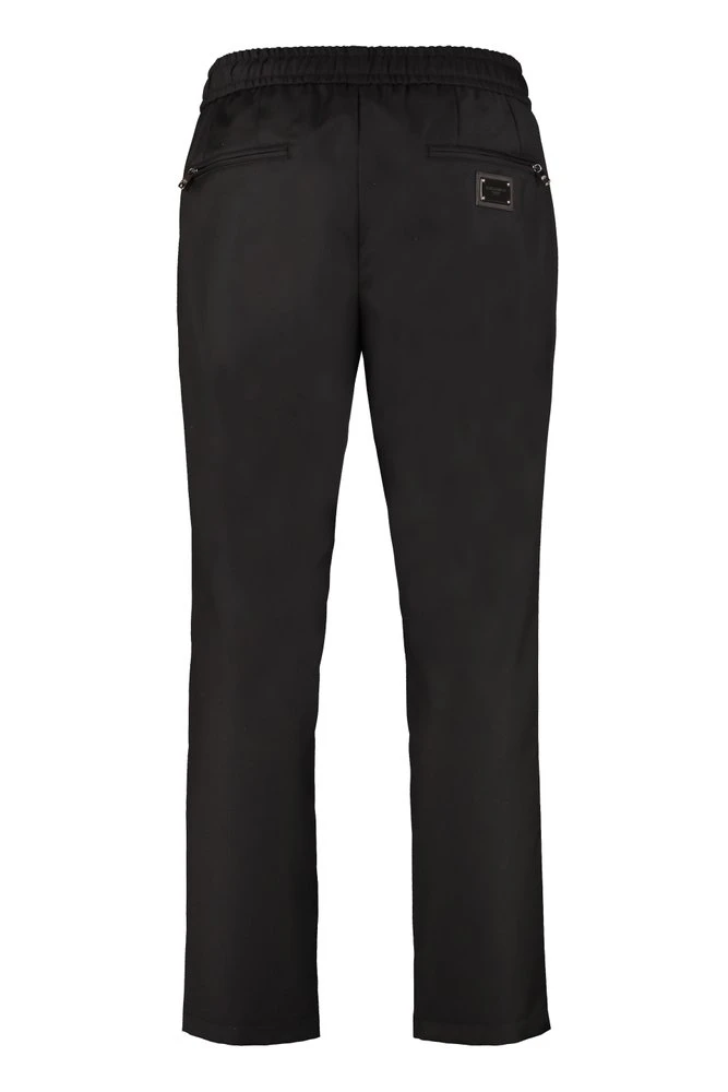 Dolce & Gabbana Logo Patch Pants - Black 2 Dolce & Gabbana Logo Patch Pants - Black - Image 2