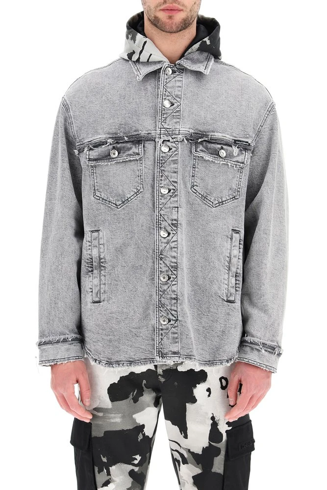 Dolce & Gabbana Pocket Detail Denim Jacket - Grey 2 Dolce & Gabbana Pocket Detail Denim Jacket - Grey - Image 2