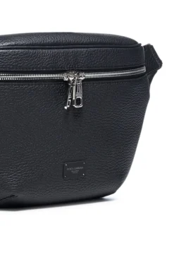 Dolce & Gabbana Volcano Palermo Logo Belt Bag - Black -Cheap Vestureo Store 43f78bc94d9566dae28666d673aee756