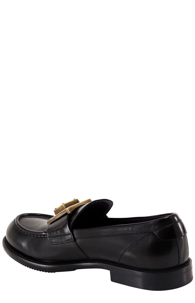 Dolce & Gabbana Mino Logo Plaque Loafers - Black 3 Dolce & Gabbana Mino Logo Plaque Loafers - Black - Image 3