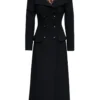 Dolce & Gabbana Double-Breasted Long-Line Coat - Black