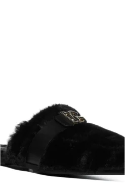 Dolce & Gabbana DG Logo Plaque Slippers - Black -Cheap Vestureo Store 447982208d299f4ee3af6648985f9d9a