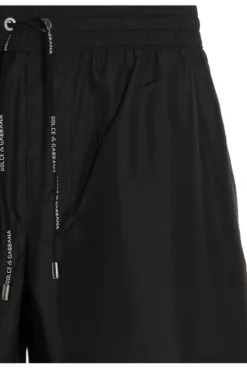 ( New Season ) Dolce & Gabbana Logo Patch Swim Shorts - Black -Cheap Vestureo Store 44ad48d0dedfe138cad881e217262f64