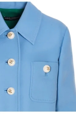 Dolce & Gabbana Single Breasted Coat - Blue -Cheap Vestureo Store 44ba897f31256a02e2779085e28bff28