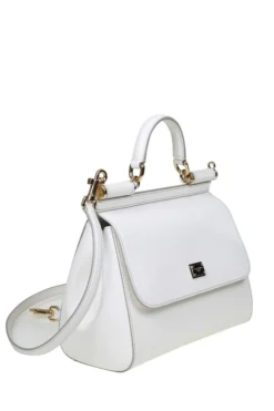 ( New Season ) Dolce & Gabbana Sicily Medium Tote Bag - White -Cheap Vestureo Store 44feca91e6603c32ac1219bd9a84f3c0