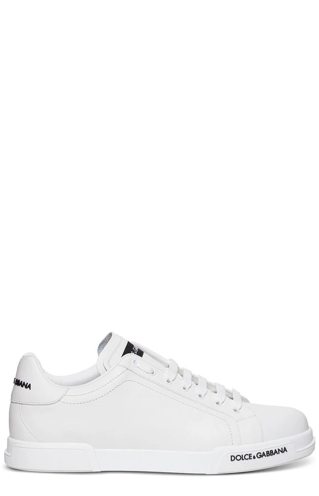 Dolce & Gabbana Portofino Lace-Up Sneakers - White 1 Dolce & Gabbana Portofino Lace-Up Sneakers - White
