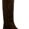 Dolce & Gabbana Logo Plaque Knee-High Boots - Brown