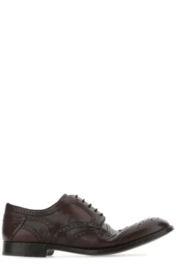 Dolce & Gabbana Vintage Derby Brogue Shoes - Red