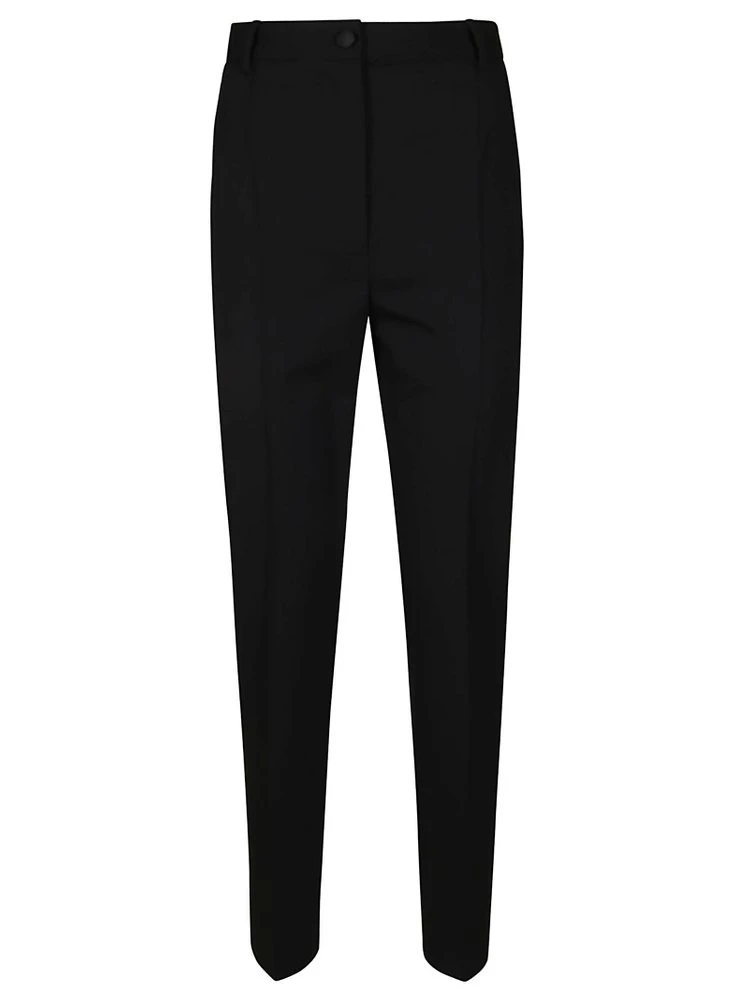 Dolce & Gabbana High-Waisted Slim Fit Trousers - Black 1 Dolce & Gabbana High-Waisted Slim Fit Trousers - Black