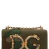 ( New Season ) Dolce & Gabbana Logo Plaque Chained Crossbody Bag - Multi