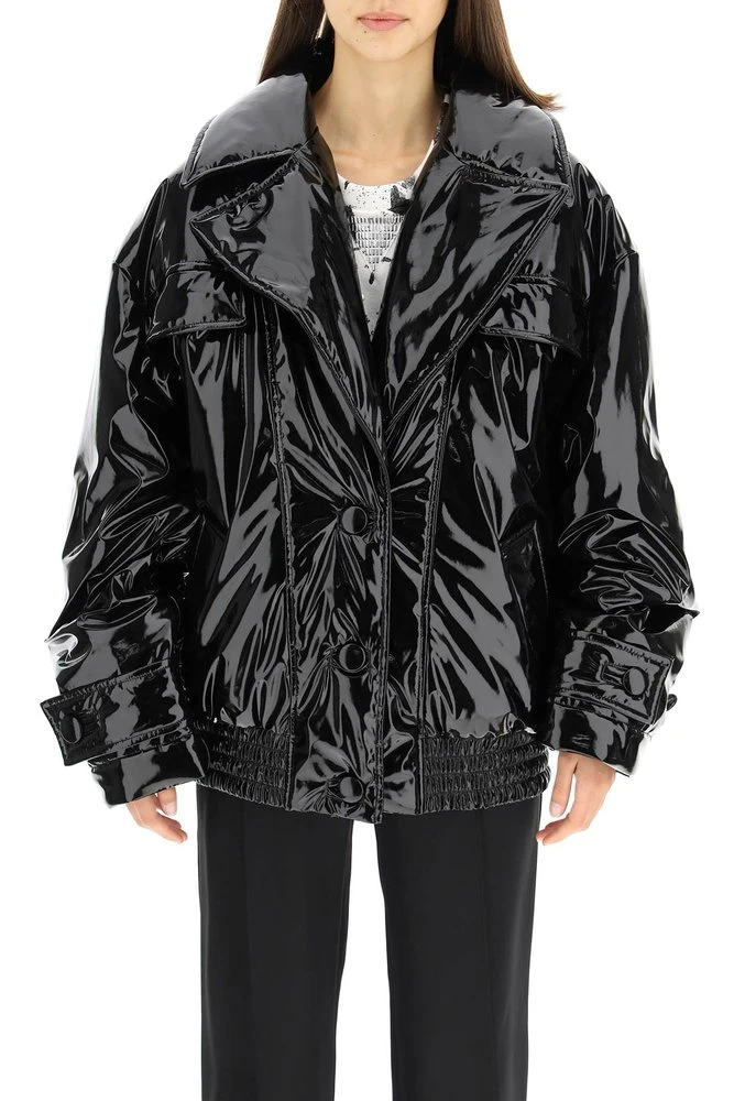 Dolce & Gabbana Padded Leather Jacket - Black 2 Dolce & Gabbana Padded Leather Jacket - Black - Image 2