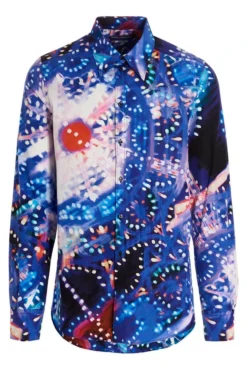 ( New Season ) Dolce & Gabbana Allover Graphic Print Buttoned Shirt - Multi