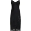 ( New Season ) Dolce & Gabbana Sleeveless Lace-Detailed Mini Dress - Black