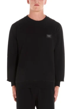 Dolce & Gabbana Logo Plaque Sweatshirt - Black -Cheap Vestureo Store 467a6dda71cb581446850eeff03487a6